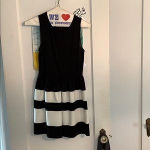 Black and White Mini Dress